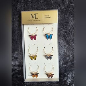 New Modern Expressions Wine Charms 6 piece Christmas mother's day birthday gift